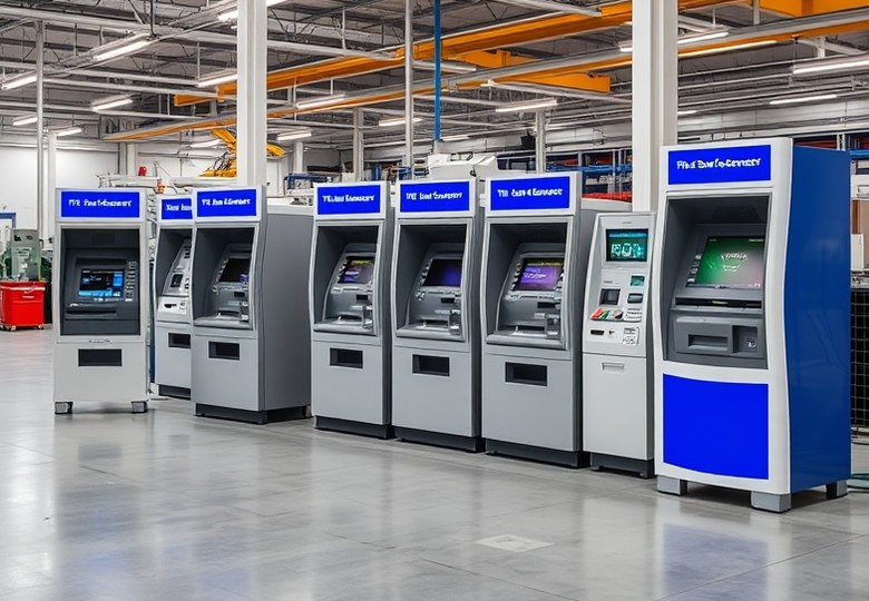 Línea de producción de terminales de autoservicio